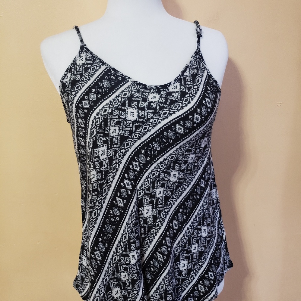 2 for $15 Black & White Tank - Size Large